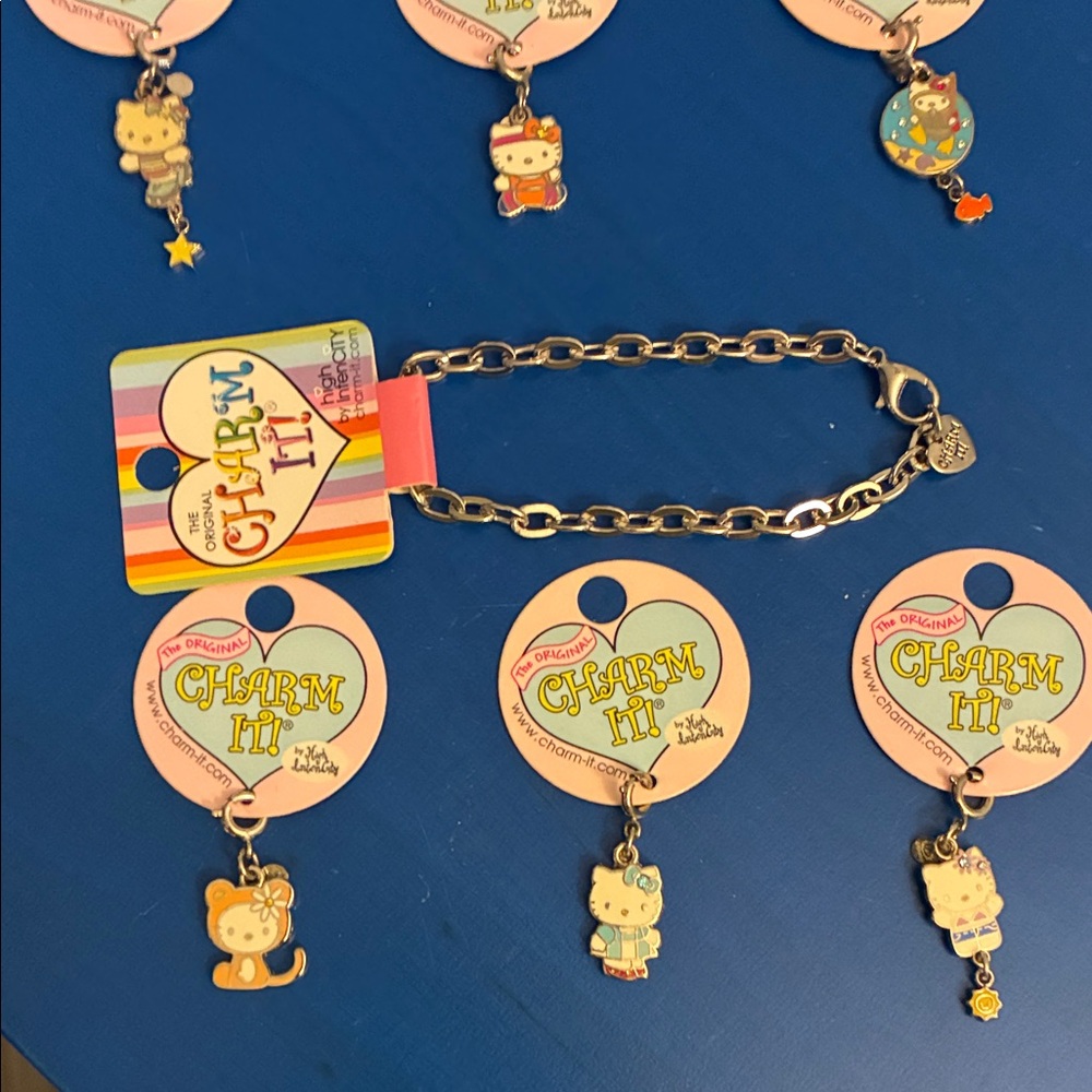 Silver Bracelet with Cute Charms for Kids